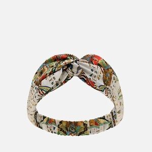 Camilla “Valley of the Queens” white silk Egyptian woven twist boho headband